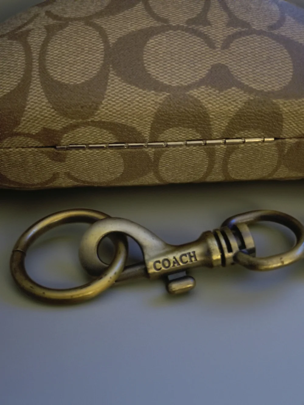 Coach Leatherware Card Case & Coach Trigger Snap Key Clip